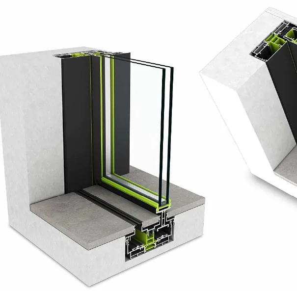Porta Minimalista Strugal S140RP — Porta minimalista de correr (alumínio)