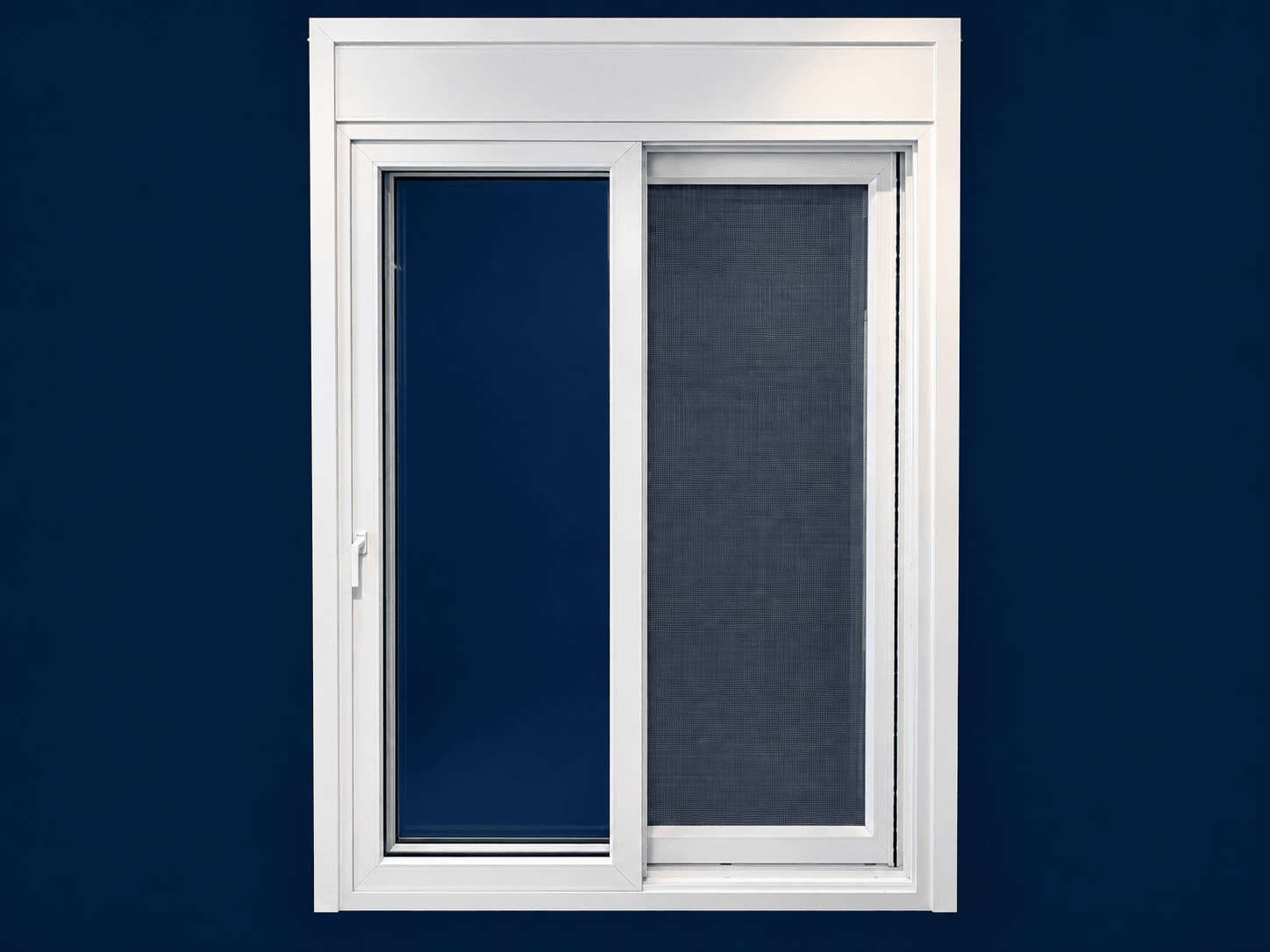 Porta de Correr Comfort 2 Folhas — Porta de correr (2 folhas) em PVC, linha Comfort